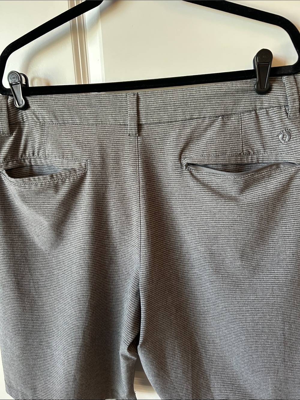 Hang Ten Men's Gray Micro-Stripe Hybrid Shorts 38 - Picture 6 of 10